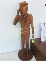 JIMMY DURANTE HAND CARVED STATUARY