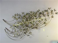 CURTIS JERE WILLOW BRANCH BRASS WALL HANGING