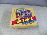 Box of unopened Donruss series baseball cards