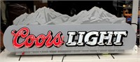 5 Ft Long Coors Light Beer Neon Sign broke