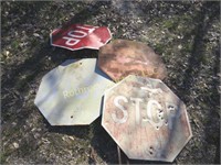 (4) STOP SIGNS
