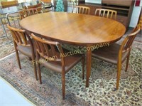N.O. MOLLER FOR J.L. MOLLER ROSEWOOD DINING TABLE