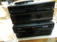 JVC DVD/VHS PLAYER, TECHNICS SA-GX300 STEREO