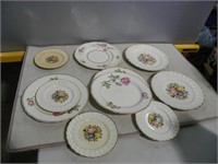 qty misc plates and saucers many chipped
