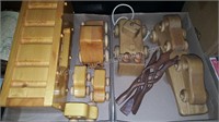 Group Lot of Solid Wood Pull Toys