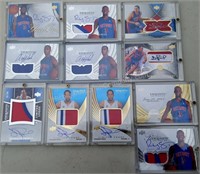 Group of 11 Detroit Pistons Scarce Signed Cards