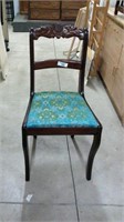 Carved Back Side Chair