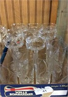 8 Wine And 7 Crystal Tumblers