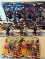 Large group of 10 Star Trek NOS Character Toys