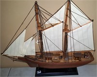 Pair of Historic 18th Century Ships. Mayflower