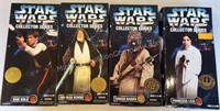 Group of  4 Star Wars Character Toys in Boxes