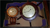 Pair of Heritage Mint Nautical Clocks
