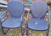 Pair of Vintage Metal Outdoor Chairs