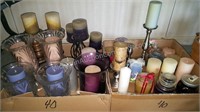 Massive Collection of Candles and Vases!