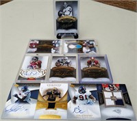 Group of 10 Special Autographed Football Cards