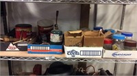 Lot Of Mixed Tools On Shelf