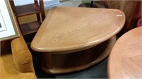 Oak Corner Adjustable Coffee Table
