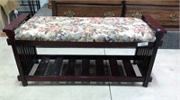 Upholstered Hall Bench   41" X 15" D X 19" T