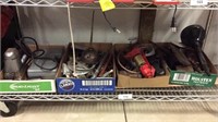 Lot Of  Mixed Tools On Shelf