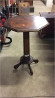 Antique Single Pedestal Occasional Table