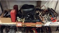 Lot Of  Mixed Tools On Shelf