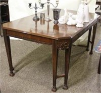 Vintage Dining Table with Column Legs