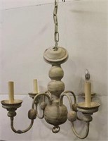 Shabby Painted Chandelier