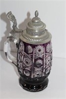 Amazing Amethyst Cut to Clear Stein with