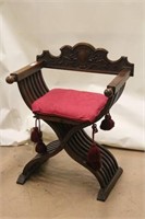 Ornate Carved Throne Style Chair