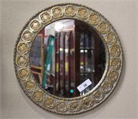 Round Ornate Framed Mirror