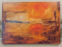 Z Gallerie "Lake Fires" Print on Canvas