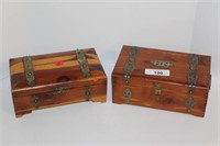 Wooden Jewelry Chests (Lot of 2)