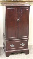 Standing Jewelry Chest with Mahogany