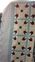 2 GENTLY STAINED QUILTS