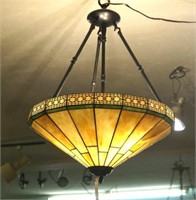 Hanging Stained Glass Lamp