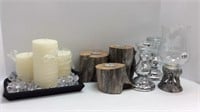 CANDLES AND CANDLE HOLDERS