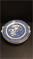 BLUE WILLOW PLATES/BOWLS