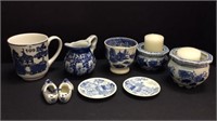 BLUE AND WHITE CHINA PIECES