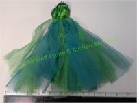Mattel 1960s Barbie Green Evening Gown