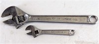"Craftsman" 12" Adjustable Wrench, 6" Alloy Wrench