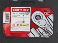 New-"Craftsman" 10-Pc 3/8" Drive Socket Wrench Set