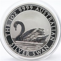 2017 The 1oz 9999 Australian Silver Swan Dollar