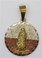 Religious Gold Plated Necklace Pendant