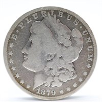 1879-S Morgan Silver Dollar - F