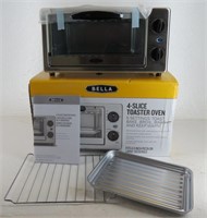 New in Box-"BELLA" 4-Slice Toaster Oven