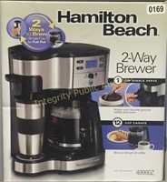 Hamilton Beach 2-Way brewer $55 retail