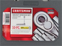 New-Craftsman 10-Pc 3/8" Drive Socket Wrench Set