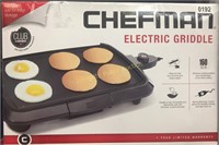 Chefman Ceramic Griddle with Warming Tray