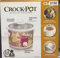 Crock Pot 2.5qt slow cooker