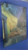 Van Gogh print : Cafe Terrace at night 33x42H